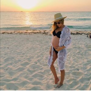 hand crochet bohemian kimono